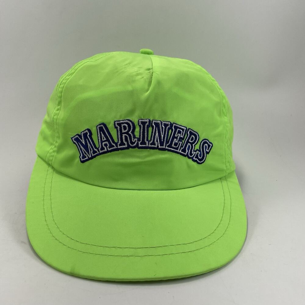 Seattle Mariners Lime Neon Green Nylon Snapback Giveaway Keybank Hat